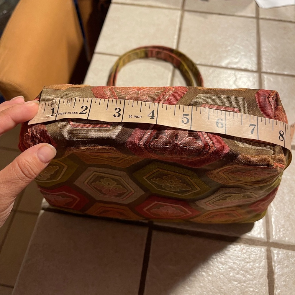 Maruca Boho Handmade Shoulder Bag~Boulder,co~Floral Golden Hexagon Bohemian - Picture 15 of 17